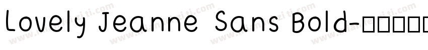 Lovely Jeanne Sans Bold字体转换